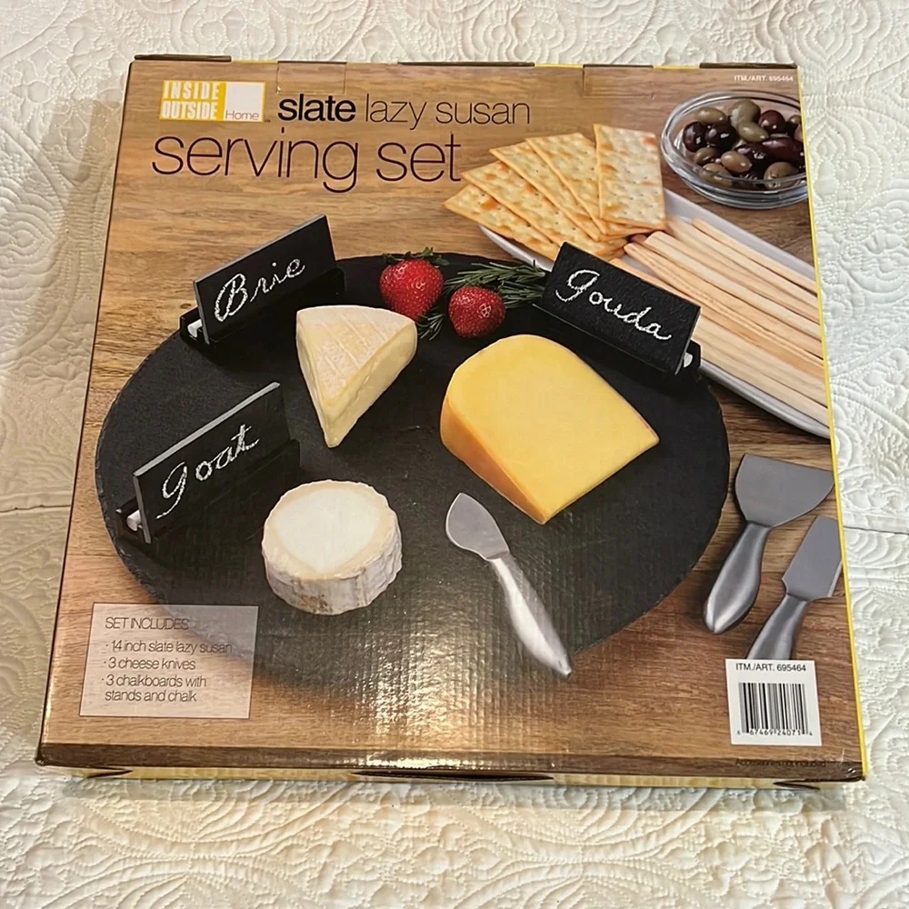 Slate Lazy Susan serving set, NWOT‎
